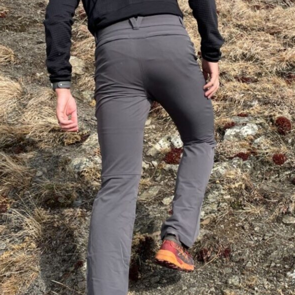 REI Men's Charcoal Cargo Pants - Picture 2 of 7